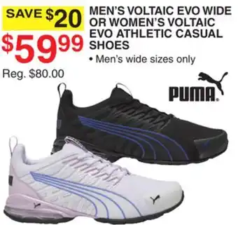 Dunham's Sports MEN'S VOLTAIC EVO WIDE OR WOMEN'S VOLTAIC EVO ATHLETIC CASUAL SHOES offer