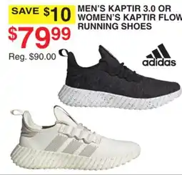 Dunham's Sports ADIDAS MEN'S KAPTIR 3.0 OR WOMEN'S KAPTIR FLOW RUNNING SHOES offer