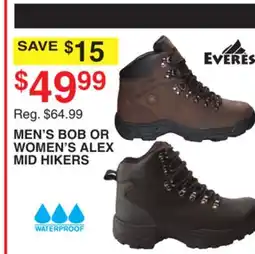 Dunham's Sports MEN'S BOB OR WOMEN'S ALEX MID HIKERS offer