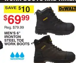 Dunham's Sports DEWALT MEN'S 6 IRONTON STEEL TOE WORK BOOTS offer