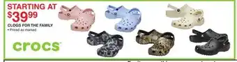 Dunham's Sports CLOGS FOR THE FAMILY offer