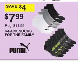 Dunham's Sports 6-PACK SOCKS FOR THE FAMILY offer