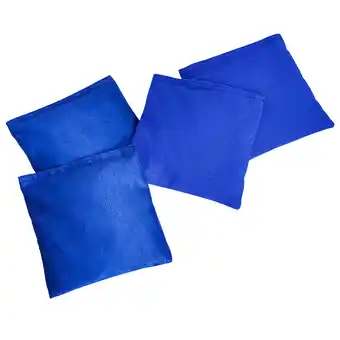 Walmart Double-Sided Beanbags, 4-Pack, Blue, for Ages 3 and up, by MinnARK offer