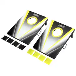 Walmart Hathaway Compact Cornhole Bean Bag Toss Game - Black & Yellow offer