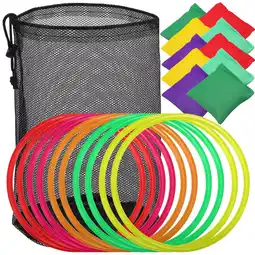 Walmart MRLESS 20Pcs Ring Toss Game Set Throwing Rings Bean Bags for Outdoor Activity Party Supplies offer