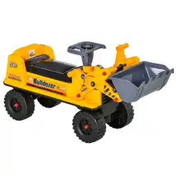 Walmart Aosom Kids Ride on Tractor with Storage, Excavator Scooter Gift for Kids offer