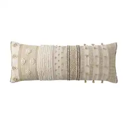 Walmart Better Homes & Gardens Zoey Beige Oversized Oblong 14 x 36 Pillow by Dave & Jenny Marrs (1 Count) offer