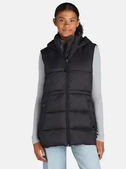 Walmart Ozark Trail Women's and Women’s Plus Hooded Puffer Vest, Mid Length, Sizes XS-3X offer