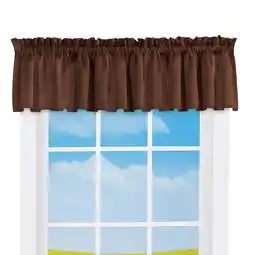 Walmart Collections Etc Madison Room-Darkening Solid Color Window Valance offer