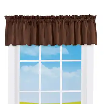 Walmart Collections Etc Madison Room-Darkening Solid Color Window Valance offer