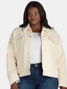 Walmart Time and Tru Women’s and Women’s Plus Corduroy Utility Jacket, Sizes XS-3X offer