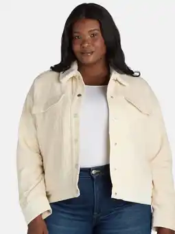 Walmart Time and Tru Women’s and Women’s Plus Corduroy Utility Jacket, Sizes XS-3X offer