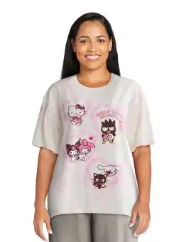 Walmart Hello Kitty and Friends Women’s Valentine’s Day Graphic Tee with Short Sleeves, Sizes XXS-XXL offer