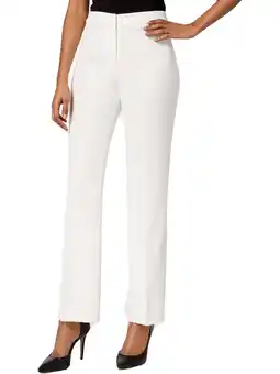 Walmart Kasper Womens Plus Kate Classic Fit Straight Leg Dress Pants offer