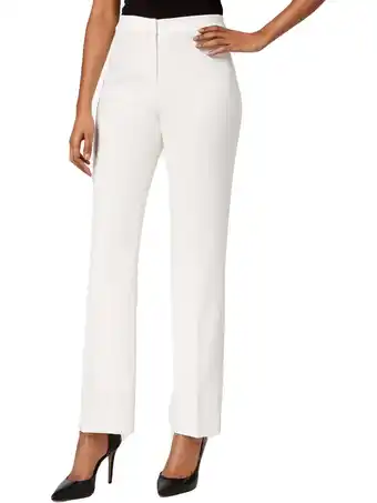 Walmart Kasper Womens Plus Kate Classic Fit Straight Leg Dress Pants offer