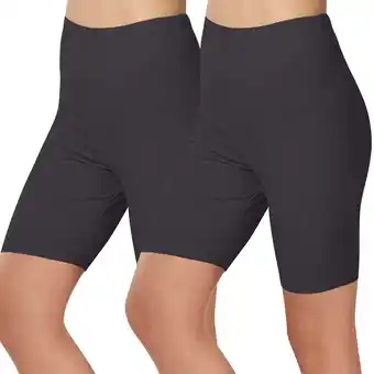 Walmart 2PCS Plus Size Yoga Leggings for Women Knee-Length Workout Pant 2 Pack High Waisted Capri Pants offer