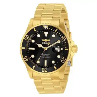 Walmart Invicta Mens Pro Diver Quartz 3 Hand Dial Watch, Black offer