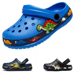 Walmart Drecage Toddler Boys Girls Cute Cartoon Clogs Kids Lightweight Garden Shoes Beach Pool Sandals offer