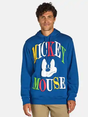 Walmart Disney Men's & Big Men's Mickey Mouse Puff Stare Style Graphic Hoodie Sweatshirt, Sizes S-3XL offer