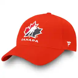 Walmart Men's Fanatics Red Hockey Canada Core Adjustable Hat offer