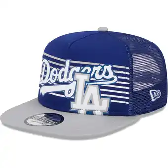 Walmart Men's New Era Royal Los Angeles Dodgers Speed Golfer Trucker Snapback Hat offer