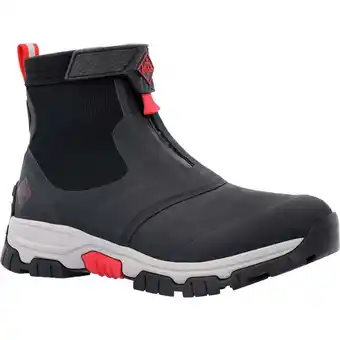 Walmart Muck Men's Apex Mid Zip, Black/Gray/Red offer