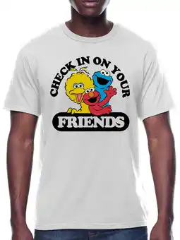 Walmart Sesame Street, Mens Apparel Graphic T-Shirt, Sizes S-3XL, Checking In On Friends offer