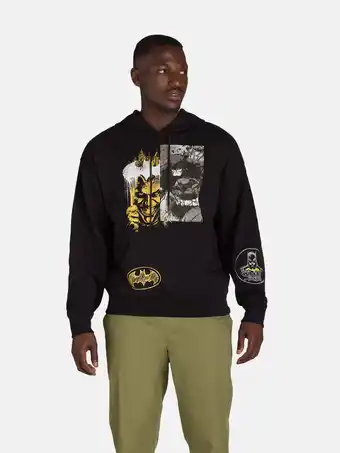 Walmart The Joker and Batman DC Men's and Big Men’s Patch Graphic Hoodie Sweatshirt, Sizes S-3XL offer