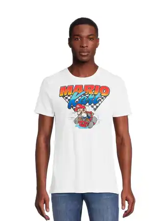 Walmart Nintendo Mario Kart Men's Big & Tall Team Driver Graphic Tee, Sizes S-3XL offer