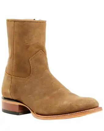 Walmart Moonshine Spirit Men's 8 Pancho Roughout Zipper Western Boot Medium Toe Brown 9 D(M) US offer