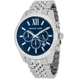 Walmart Michael Kors Men's Lexington Chronograph Navy Dial Watch mk8280 offer