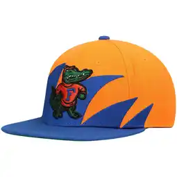 Walmart Men's Mitchell & Ness Royal/Orange Florida Gators Sharktooth Snapback Hat offer