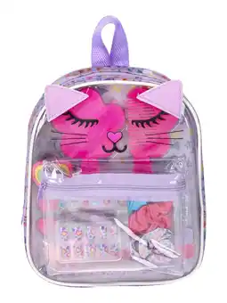 Walmart Wonder Nation Girls Cat Backpack with Assorted Beauty Accessories offer