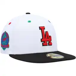 Walmart Men's New Era White/Black Los Angeles Dodgers 60th Anniversary Primary Eye 59FIFTY Fitted Hat offer