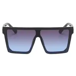 Walmart BLESIYA 2X Fashion Sunglasses for Men Women UV400 Black Frame Blue Lens 2 Pcs offer