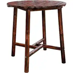 Walmart 39.4 x 39.4 x 41 in. Char-log Slatted Bar Table offer