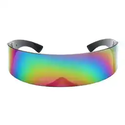 Walmart amagogo 5xOne Piece Wrap Mirror Sunglasses Futuristic Glasses Prop Multicolor offer