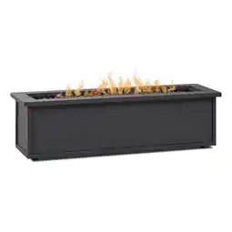 Walmart Real Flame Mila Rectangle Steel Metal Propane Fire Table in Weathered Slate offer