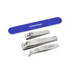 Walmart Tweezerman Nail Grooming Set - Includes Nail File, Nail Clippers, and Cuticle Nipper offer