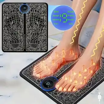 Walmart EMS Foot Massager Leg Reshaping Electric Deep Kneading Muscle Pain relax Machine(USB Rechageable) offer