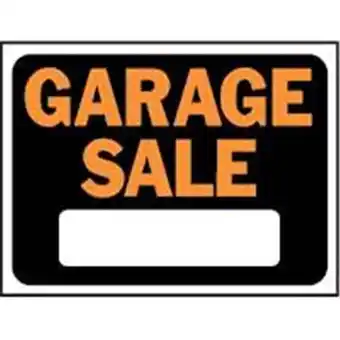 Walmart Hy-Ko 9x12 Plastic Sign, Garage Sale 3023 Pack of 10 offer