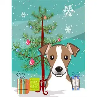 Walmart Christmas Tree and Jack Russell Terrier Flag Canvas House Size offer