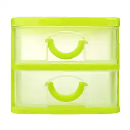 Walmart Xulianz Clearance 2-Tier Storage Box Durable Plastic Mini Desktop Drawer Sundries Case Small Objects offer