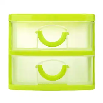 Walmart Xulianz Clearance 2-Tier Storage Box Durable Plastic Mini Desktop Drawer Sundries Case Small Objects offer