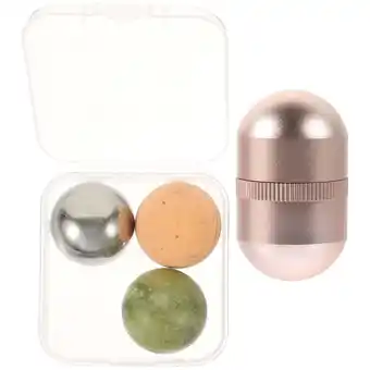 Walmart 1 Set of Facial Massage Roller Beauty Eye Jade Ball Roller Eye Massaging Ball Massage Jade for Face offer