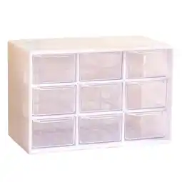 Walmart Universal organizer, Plastic, 9 storage spaces, White/Beige offer