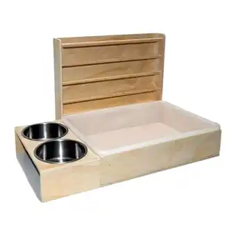 Walmart yotijay Wooden s Hay Feeder s Feeder Toilet for Dwarf Hamster Bunny s offer