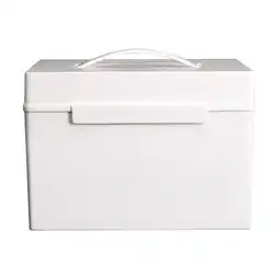 Walmart Baoblaze First Aid Storage Box with Removable Tray Empty Container Bin for Organizing for offer