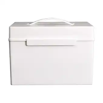 Walmart Baoblaze First Aid Storage Box with Removable Tray Empty Container Bin for Organizing for offer