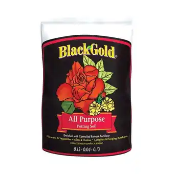 Walmart Sun Gro Horticulture 1410102 2CF P 2 cu ft.Black Gold All Purpose Potting Soil with Fertilizer offer